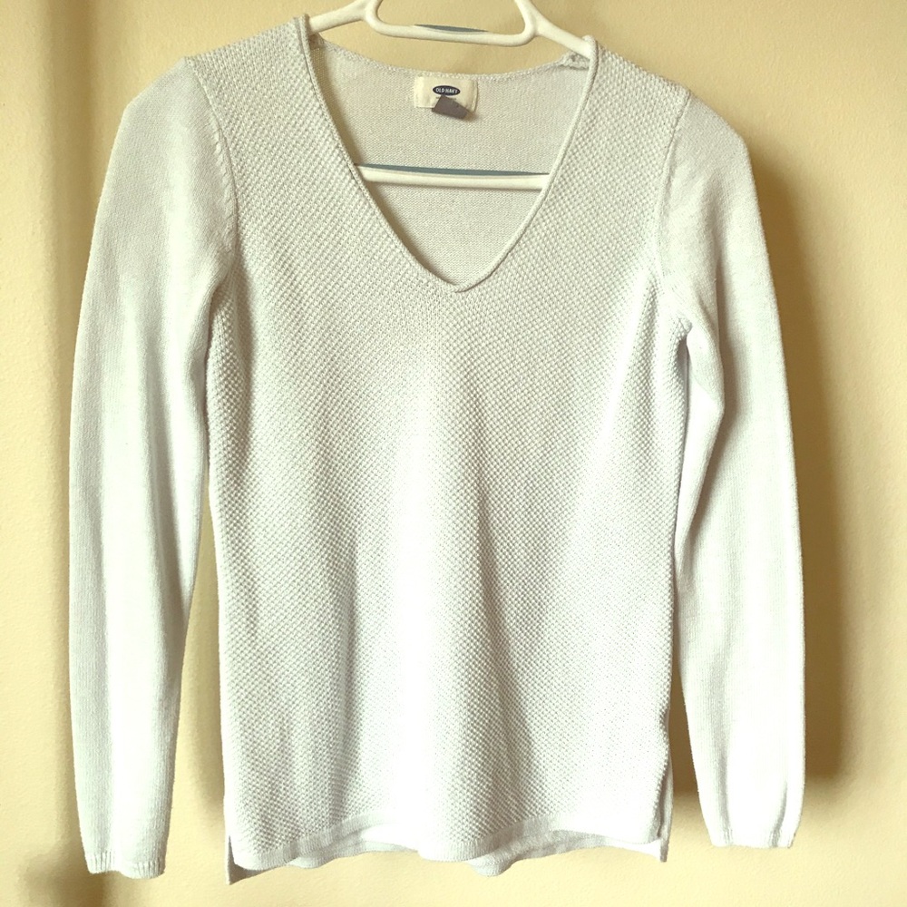 Old Navy Pastel Blue Long Sleeve V-Neck
